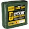 Core Tarps Heavy Duty Tarp, 30 ft x 0.5 mm H x 24 ft W, 10 Mil, Green/Black, Polyethylene CT-603-24X30 - alternate 1